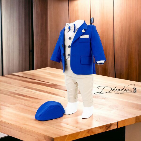 Costum, trusou și lumânare | Royal Blue Cream - imagine 6